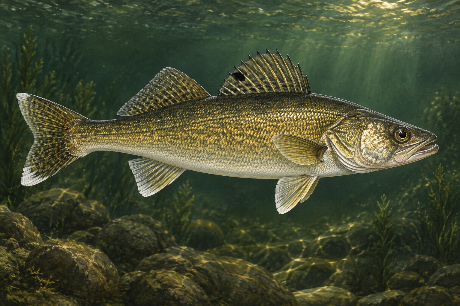 Generated Walleye concept illustration